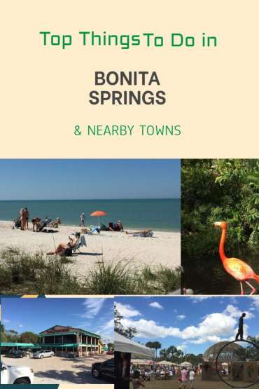 A beach collage showcasing things to do in Bonita Springs.